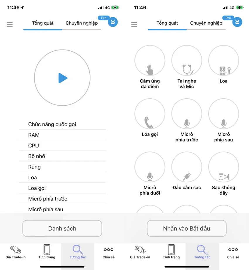 Phone doctor plus hỗ trợ kiểm tra khi mua điện thoại cũ