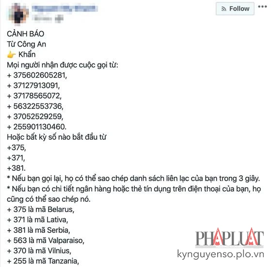 Tin đồn nhảm được lan truyền chóng mặt trên Facebook. Ảnh: TIỂU MINH