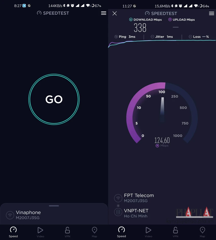 kiem-tra-toc-do-internet-dang-su-dung Kiểm tra tốc độ Internet đang sử dụng. Ảnh: MINH HOÀNG