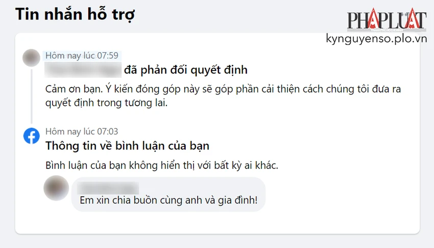bi-cam-binh-luan-vi-chia-buon-voi-ban-be-tren-facebook Bị cấm bình luận vì chia buồn với bạn bè trên Facebook?. Ảnh: TIỂU MINH