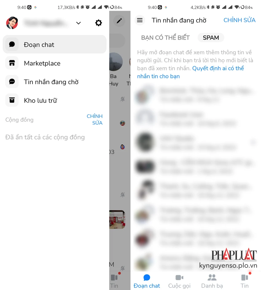 han-che-tin-nhan-tu-nguoi-la-tren-facebook Hạn chế tin nhắn từ người lạ trên Facebook. Ảnh: TIỂU MINH