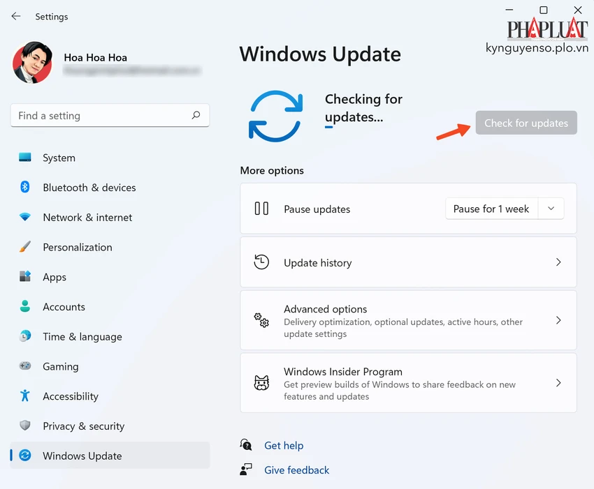 cap-nhat-windows-len-phien-ban-moi-nhat Cập nhật hệ thống lên phiên bản mới nhất. Ảnh: TIỂU MINH