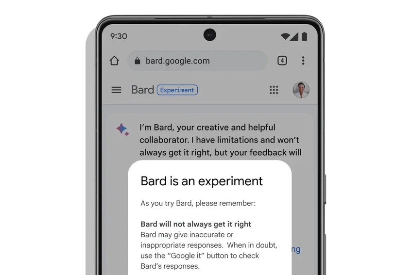 Google Bard có giao diện và cách sử dụng tương tự như ChatGPT. Ảnh: Google