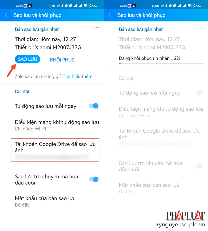 Khôi phục hình ảnh đã xóa trên Zalo. Ảnh: MINH HOÀNG