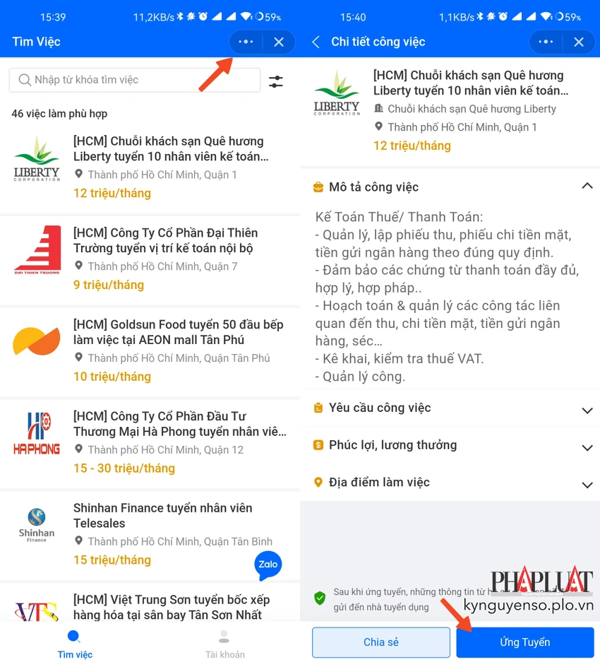 lua-chon-cong-viec-phu-hop-voi-ban-than Lựa chọn công việc phù hợp, đọc kĩ yêu cầu cần thiết và ứng tuyển. Ảnh: MINH HOÀNG