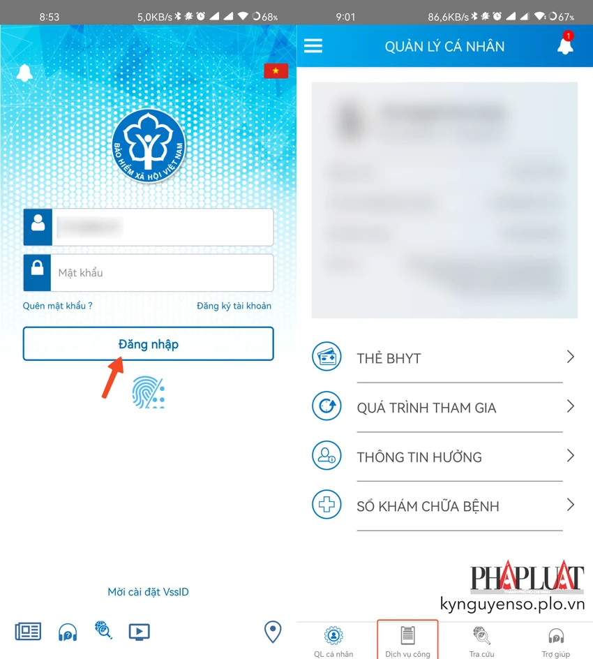 Đăng nhập tài khoản VssID tương ứng. Ảnh: MINH HOÀNG