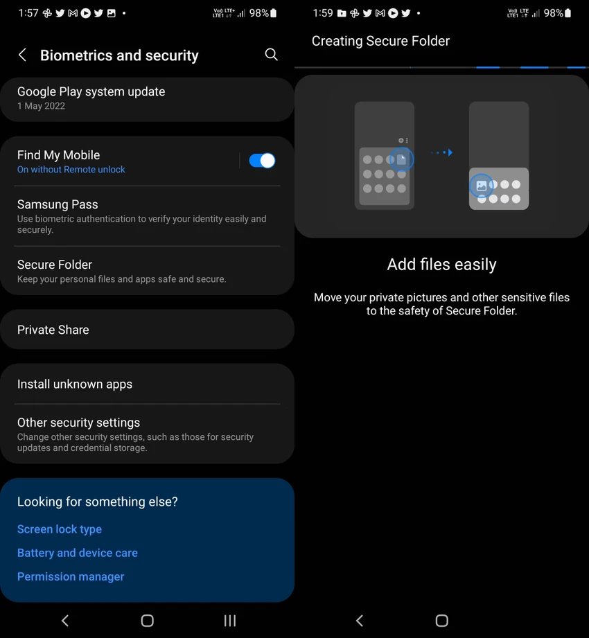 kich-hoat-tinh-nang-secure-folder kích hoạt tính năng secure folder