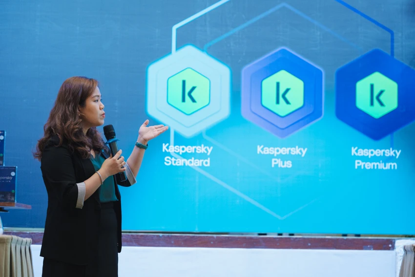 Bà Võ Dương Tú Diễm, Giám đốc Kaspersky khu vực Việt Nam chia sẻ. Ảnh: Kaspersky