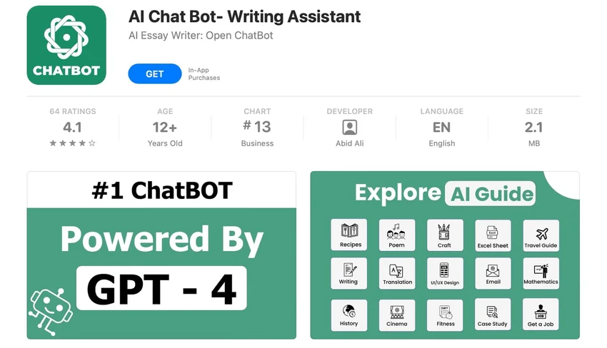 Một ứng dụng ChatGPT giả mạo, tính phí cao ngất ngưởng.