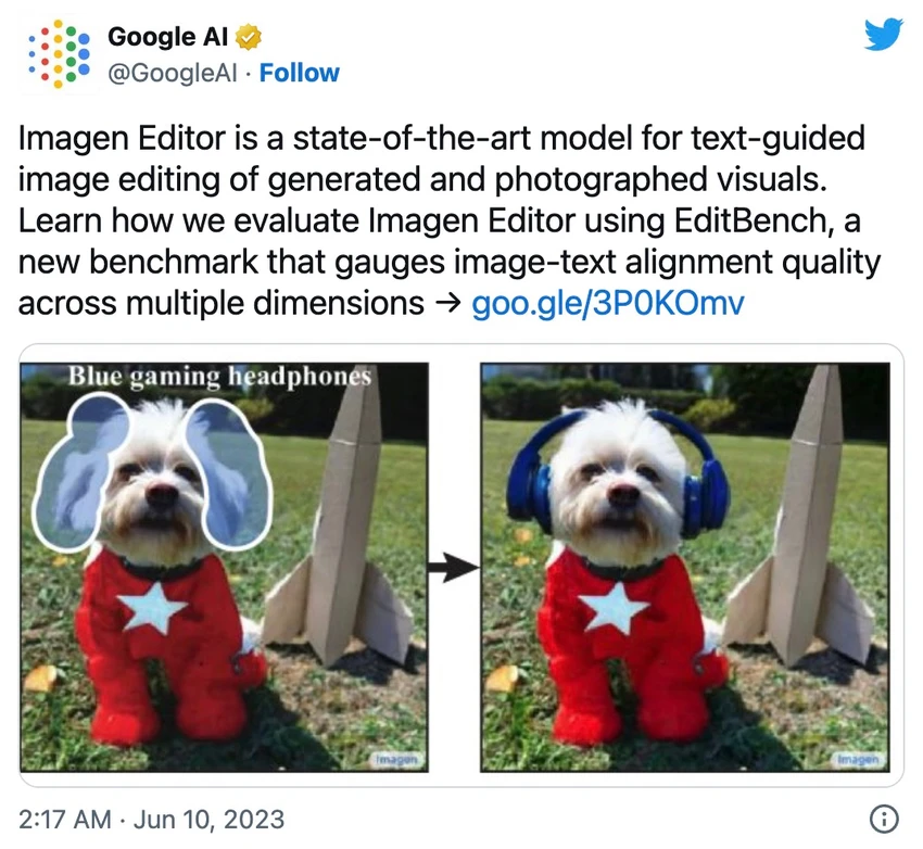 Google trình diễn việc chỉnh sửa hình ảnh bằng công cụ Imagen Editor. Ảnh: Google