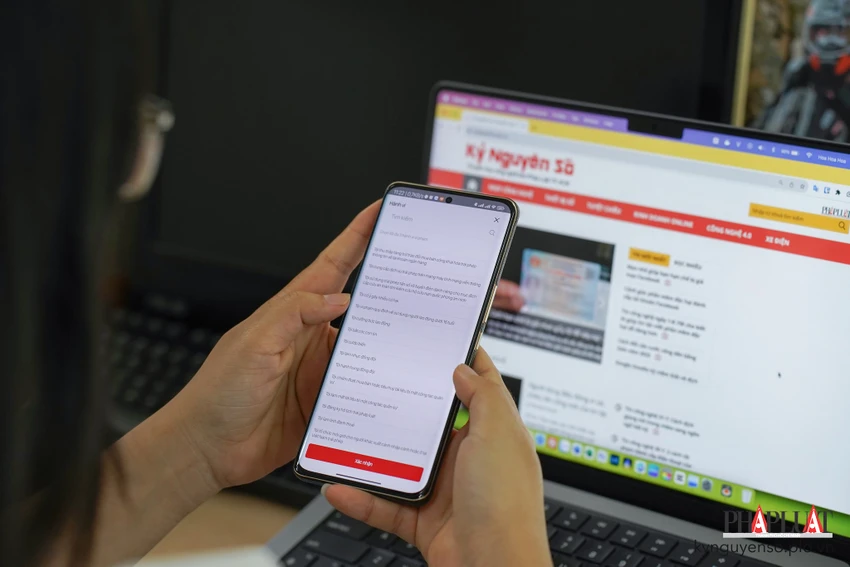 Cách phản ánh các hành vi vi phạm bằng VNeID. Ảnh: MINH HOÀNG
