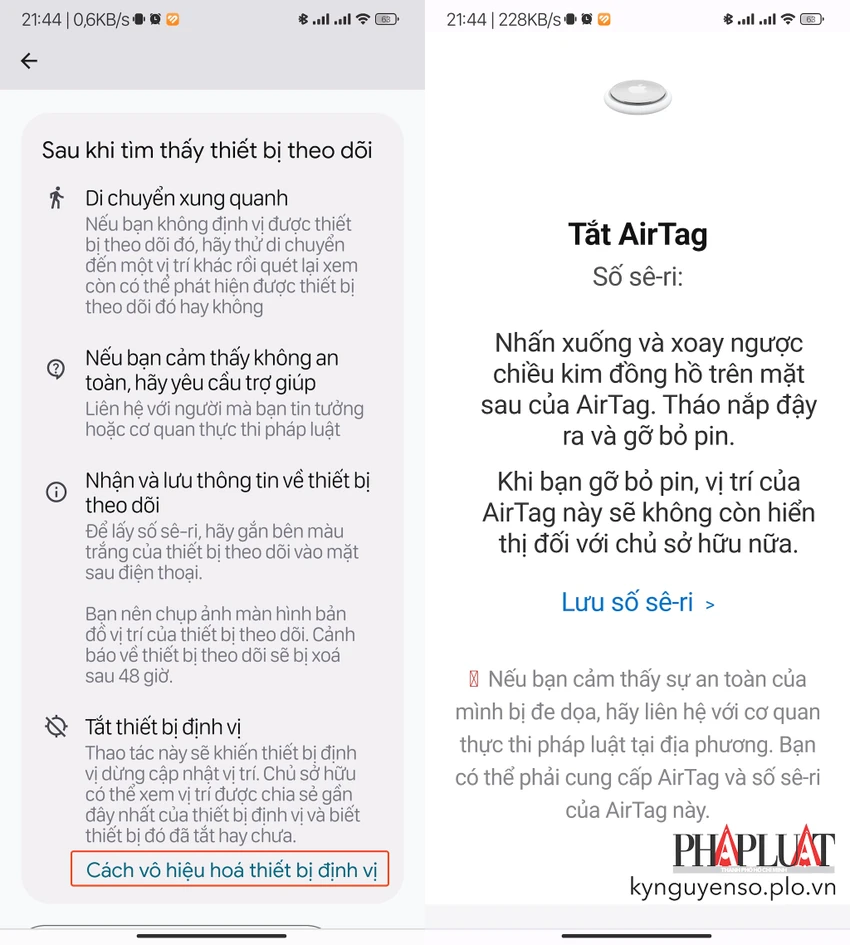 cach-vo-hieu-hoa-thiet-bi-theo-doi Cách vô hiệu hóa thiết bị định vị. Ảnh: MINH HOÀNG