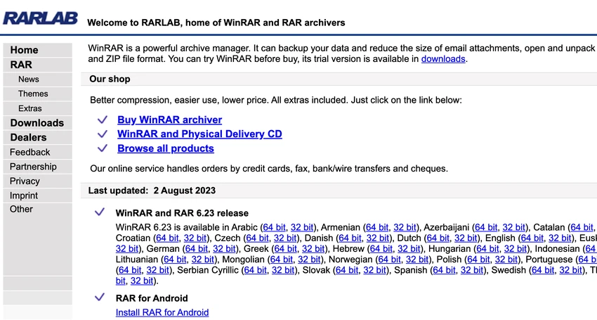 cap-nhat-winrar Cập nhật phần mềm WinRAR lên phiên bản mới nhất. Ảnh: TIỂU MINH
