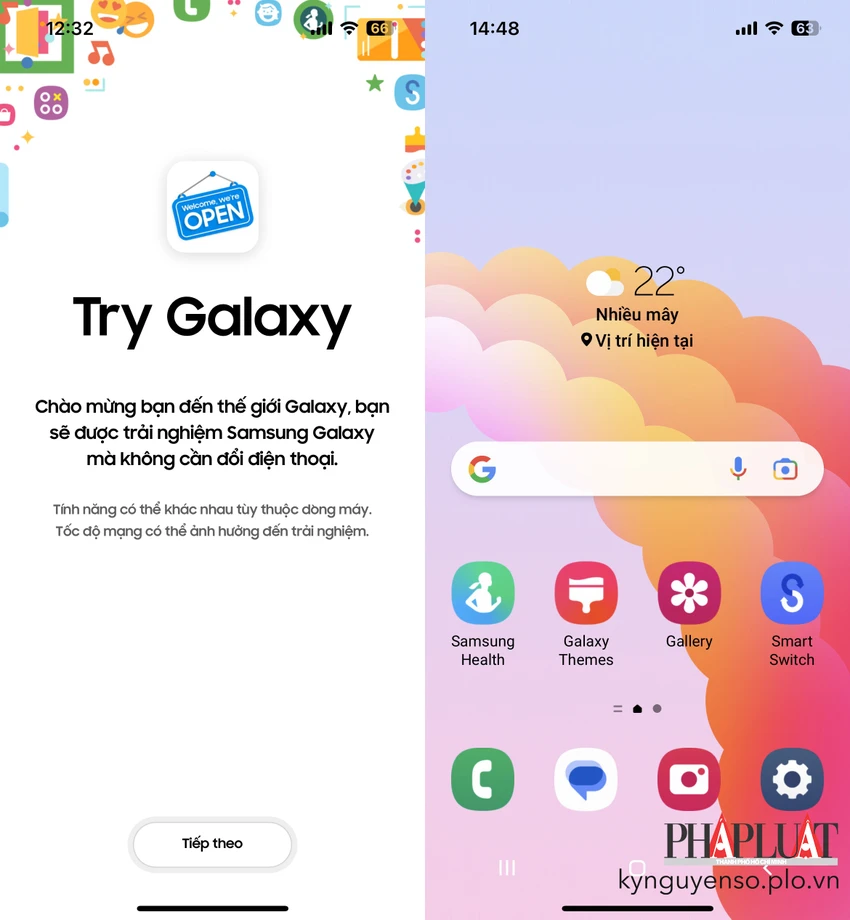 trai-nghiem-he-dieu-hanh-android-tren-iphone Trải nghiệm hệ điều hành Android trên iPhone. Ảnh: TIỂU MINH
