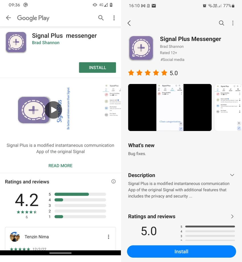 Phần mềm gián điệp BadBazaar được phát tán thông qua Google Play và Samsung Galaxy Store. Ảnh: ESET