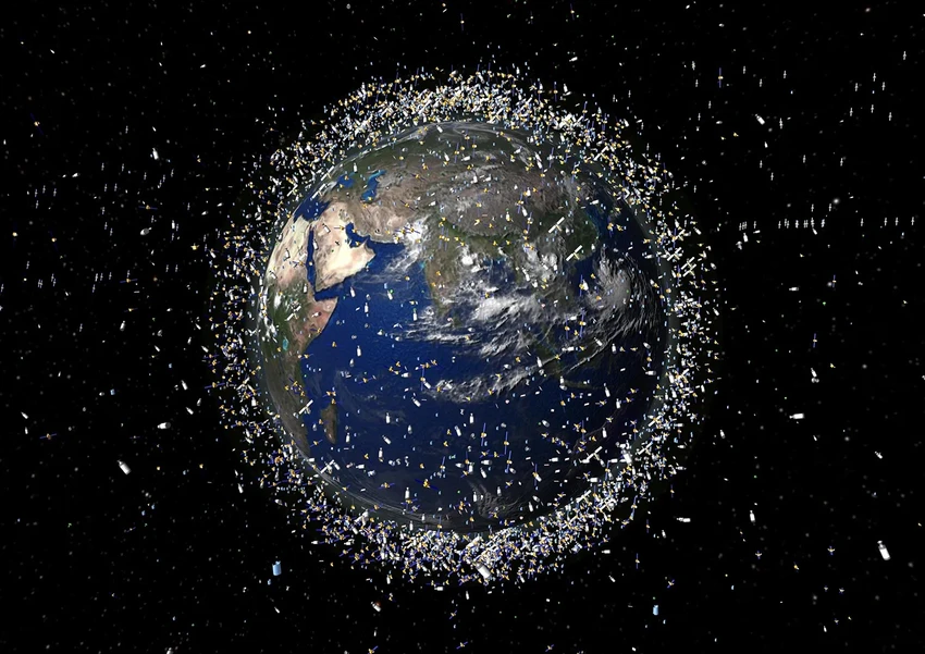 rac-vu-tru Rác vũ trụ. Ảnh: JPL