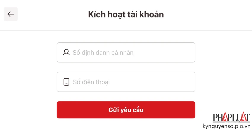 Đăng nhập tài khoản VNeID tương ứng. Ảnh: MINH HOÀNG