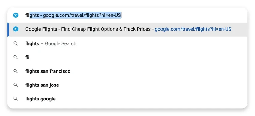 Google tự động hoàn thành nội dung tìm kiếm. Ảnh: Google