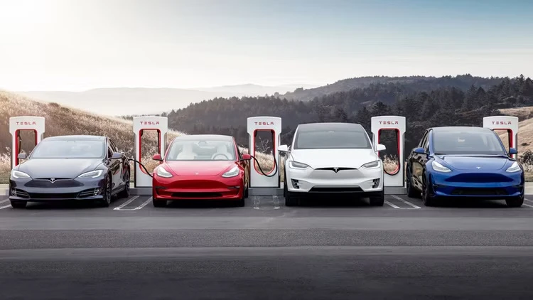 Các mẫu xe điện Tesla hiện có trên thị trường. Ảnh: Tesla