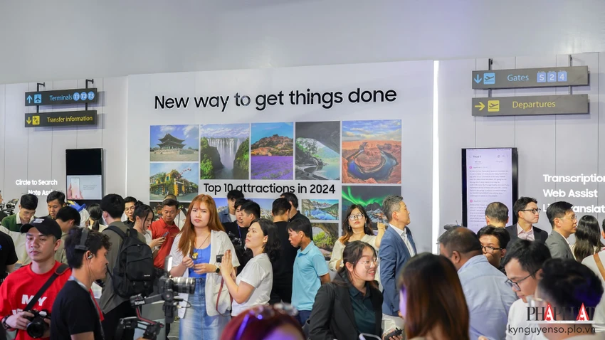 Samsung Galaxy S24 Ultra ra mắt tại Việt Nam. Ảnh: TIỂU MINH