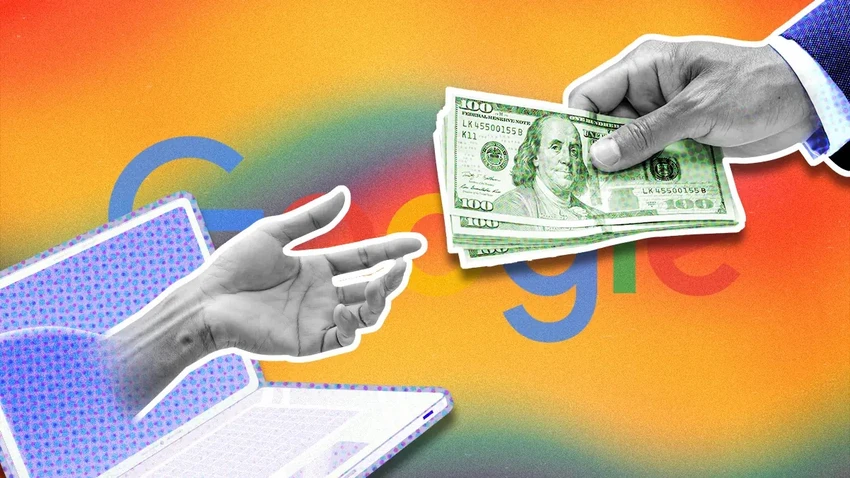Google trả tiền cho các nhà xuất bản tin tức để họ thử nghiệm AI. Ảnh: ADWEEK/Getty Images