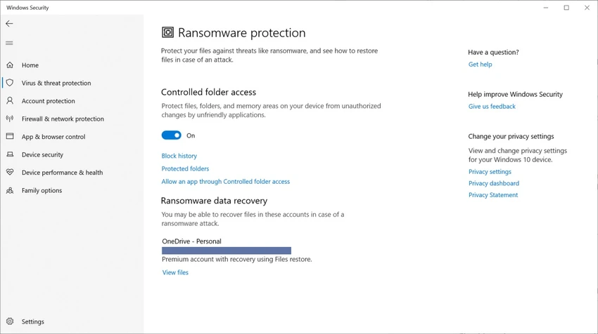 Sao lưu dữ liệu cá nhân lên OneDrive để hạn chế mã độc tống tiền. Ảnh: PC World