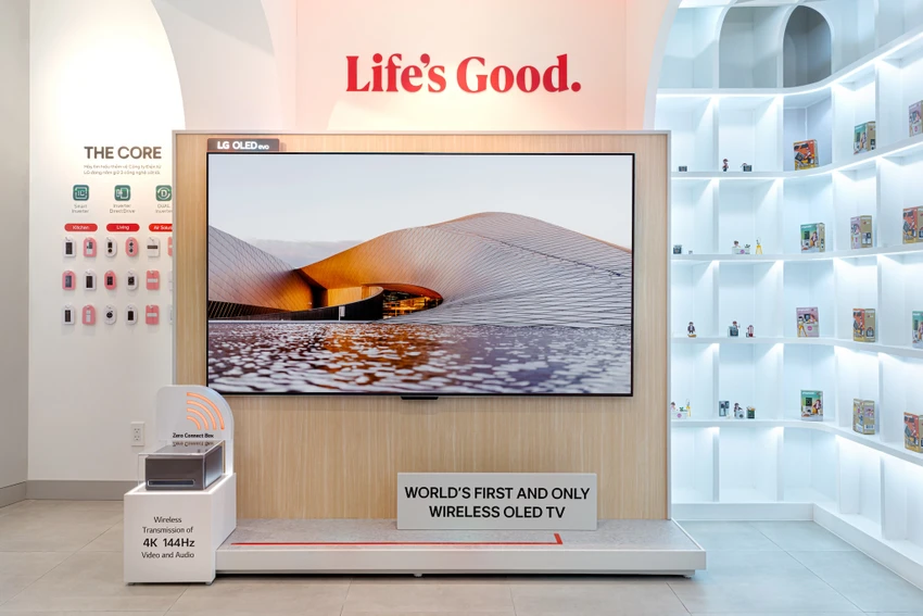 TV LG OLED evo M4 không dây.