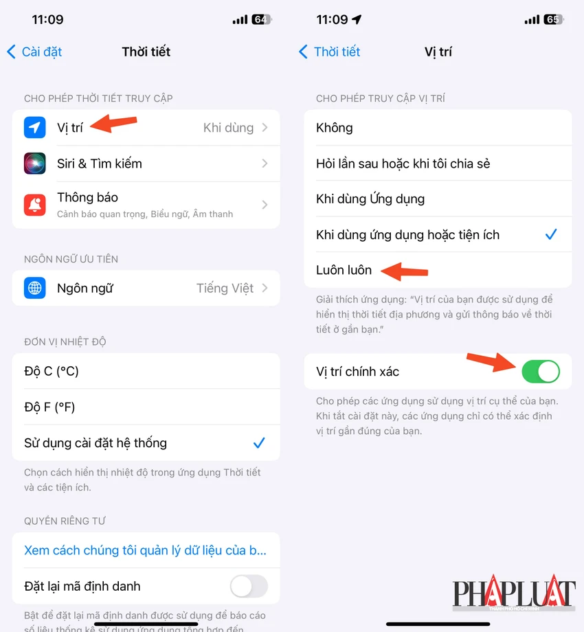 Cách nhận cảnh báo trời mưa chính xác hơn. Ảnh: MINH HOÀNG