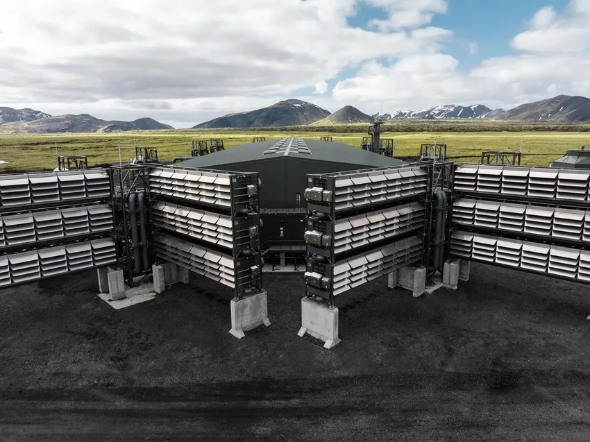 Nhà máy hút khí thải carbon trực tiếp từ không khí của Climeworks ở Iceland. Ảnh: Climeworks