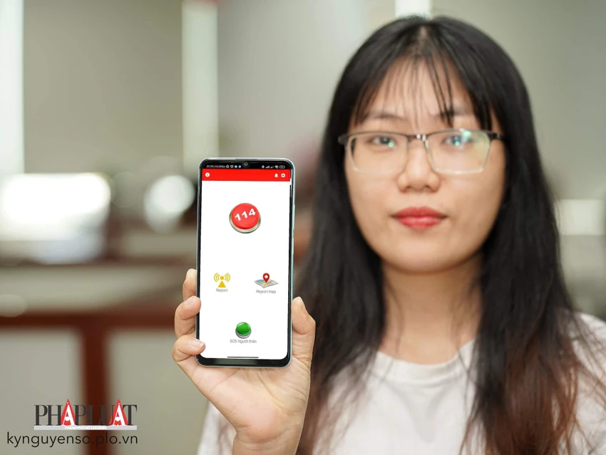 Giao diện chính của ứng dụng Help 114. Ảnh: TIỂU MINH
