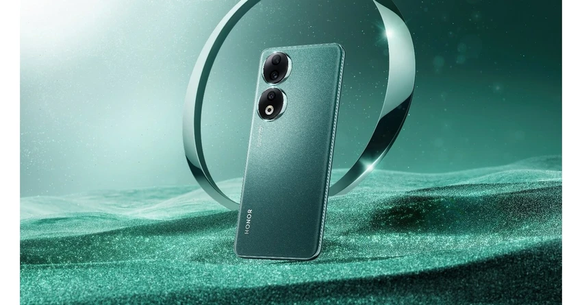 Điện thoại tầm trung Honor 90 có thiết kế mặt lưng độc đáo.