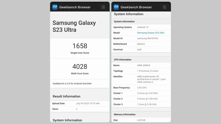 Tin công nghệ 10-7: Một chiếc Galaxy S23 Ultra vừa được phát hiện chạy One UI 7 (Android 15).