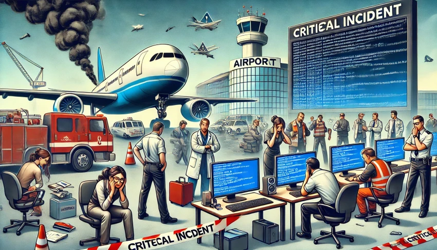 Nhiều máy tính Windows, dịch vụ quan trọng trên toàn cầu bị lỗi màn hình xanh vì phần mềm CrowdStrike. Ảnh: AI