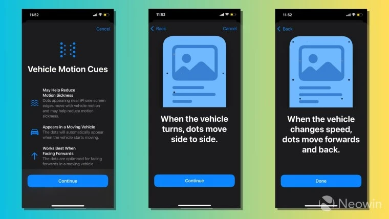 Tin công nghệ 6-8: Apple ra mắt tính năng giúp giảm say tàu xe. Ảnh: Neowin