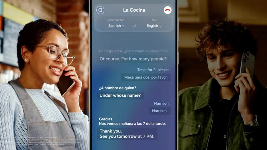 “Live Translate” là một tính năng AI cực kì hữu ích. Ảnh: Samsung