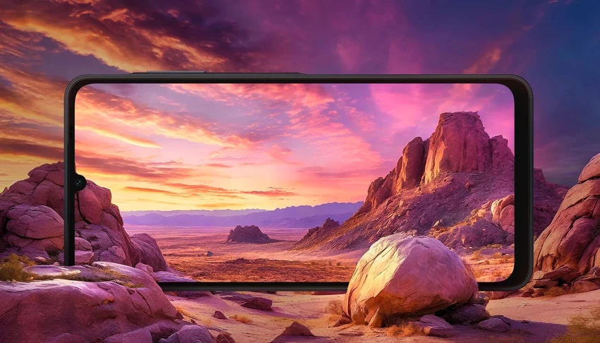Galaxy A06 là mẫu điện thoại Samsung giá rẻ có màn hình lớn 6,7 inch.