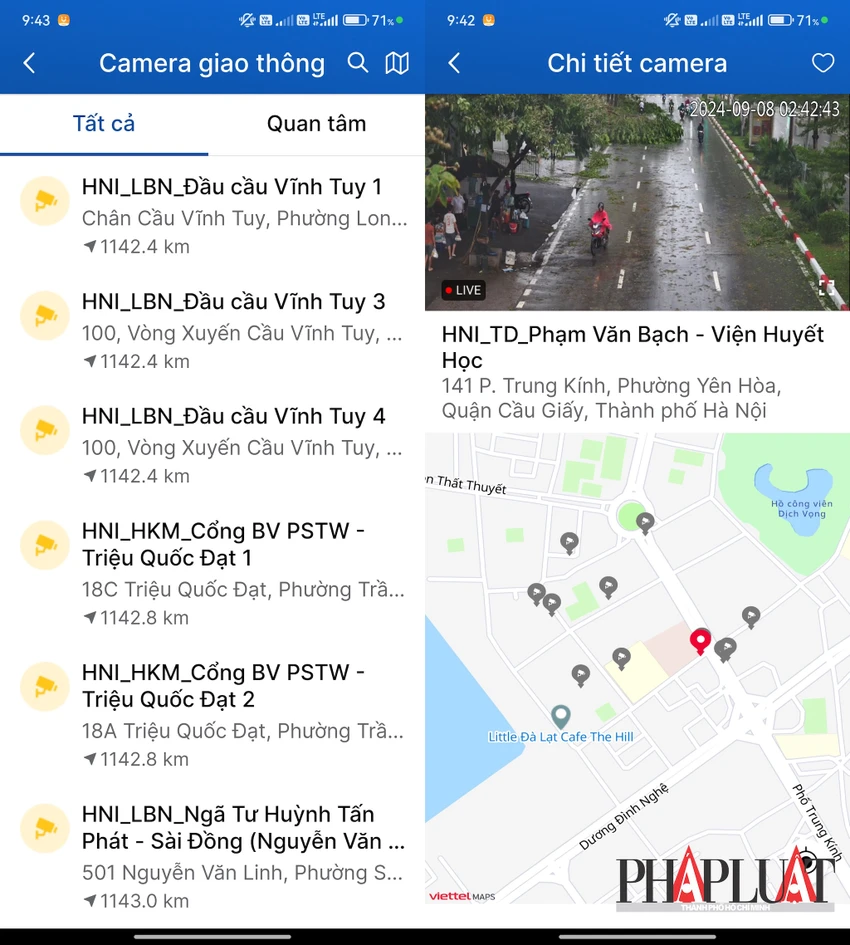 Cách kiểm tra các khu vực gãy đổ cây cối ở Hà Nội sau bão số 3. Ảnh: MINH HOÀNG