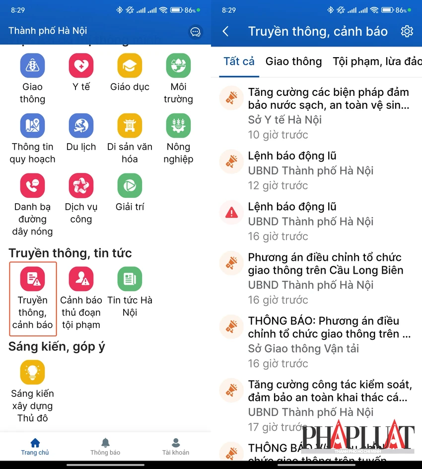 Nhận cảnh báo lũ quét để phòng tránh kịp thời. Ảnh: MINH HOÀNG