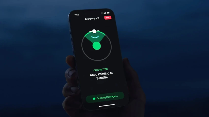 Tính năng kết nối vệ tinh trên iPhone đã hỗ trợ người dân bị ảnh hưởng bởi bão Milton. Ảnh minh họa