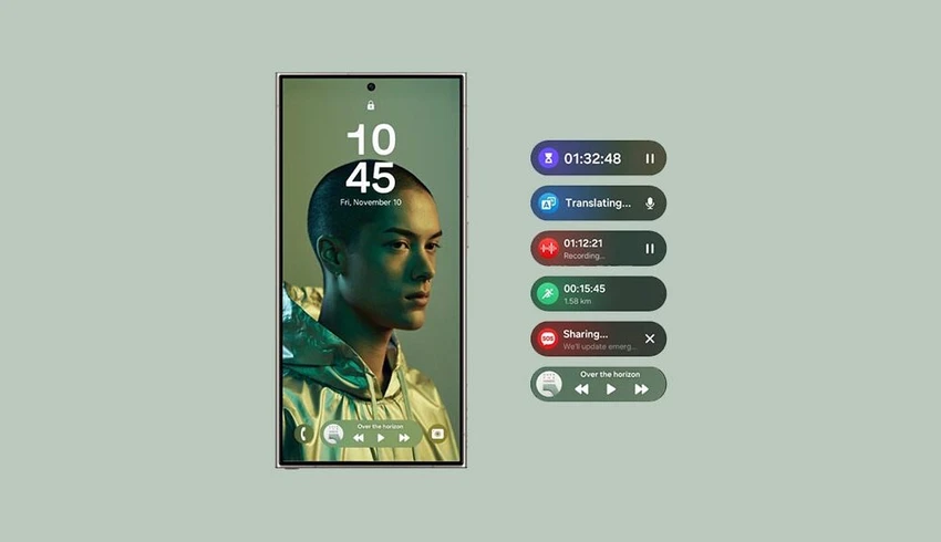 Tính năng Now Bar trên Samsung Galaxy S25 sẽ được cải thiện nhiều hơn.