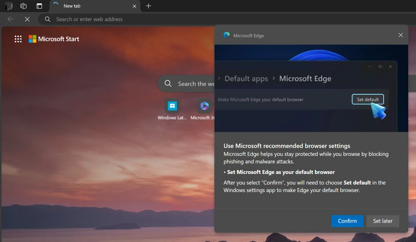 Tin công nghệ 22-12: Microsoft khuyến khích người dùng chuyển sang trình duyệt Edge.