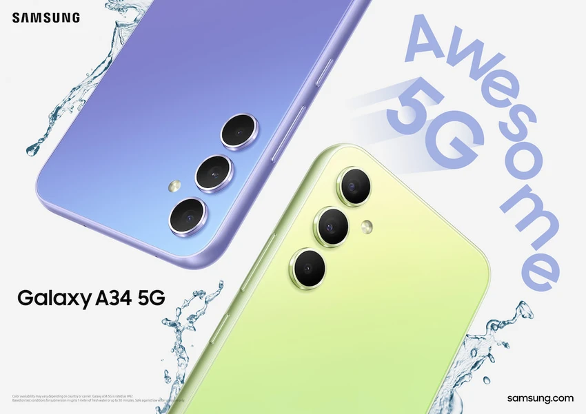 Samsung Galaxy A34 cấu hình đủ xài, thiết kế đơn giản.