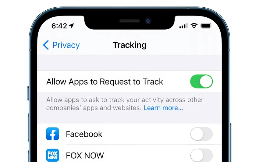 Tắt tính năng cho phép ứng dụng theo dõi trên iPhone.