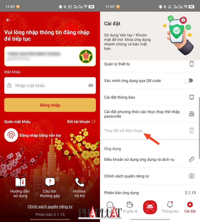 Cập nhật ứng dụng VNeID lên phiên bản mới nhất. Ảnh: MINH HOÀNG