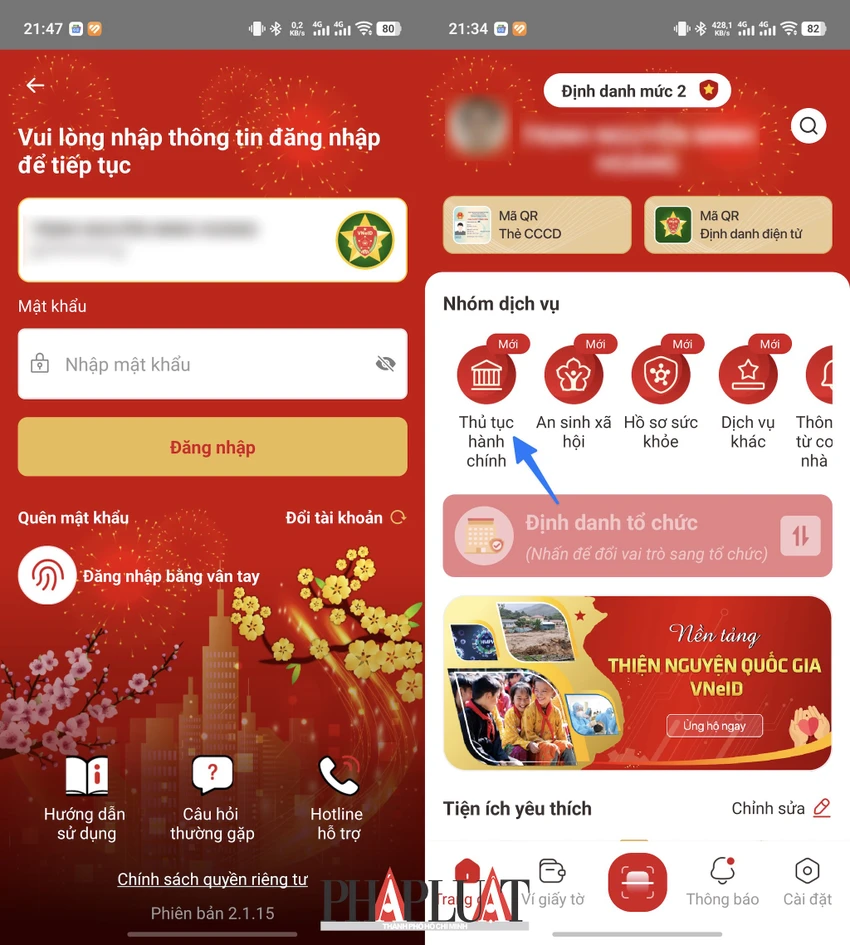 Cập nhật VNeID lên phiên bản mới nhất. Ảnh: MINH HOÀNG