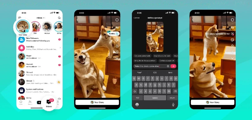 Cách biến hình ảnh thành video bằng TikTok AI Alive.