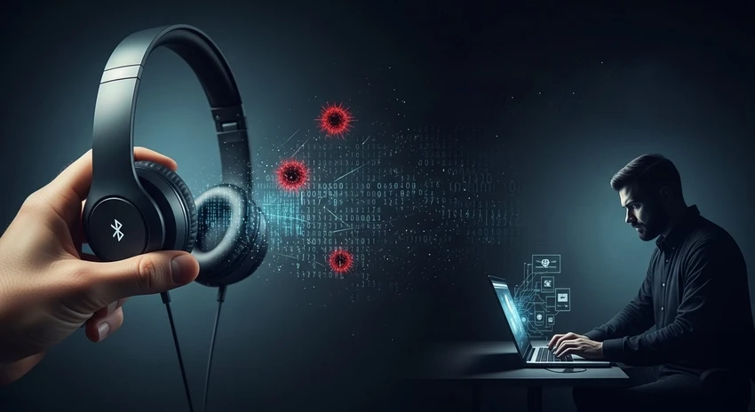 Lỗ hổng Bluetooth mới có thể biến tai nghe không dây thành thiết bị nghe lén. Ảnh: AI