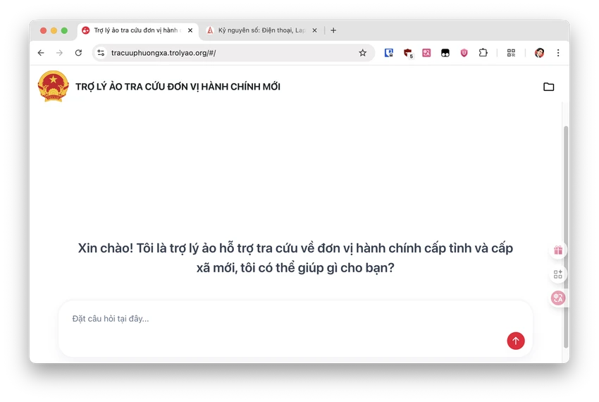 Tin công nghệ 2-7: Cách tra cứu đơn vị hành chính mới bằng AI. Ảnh: TIỂU MINH