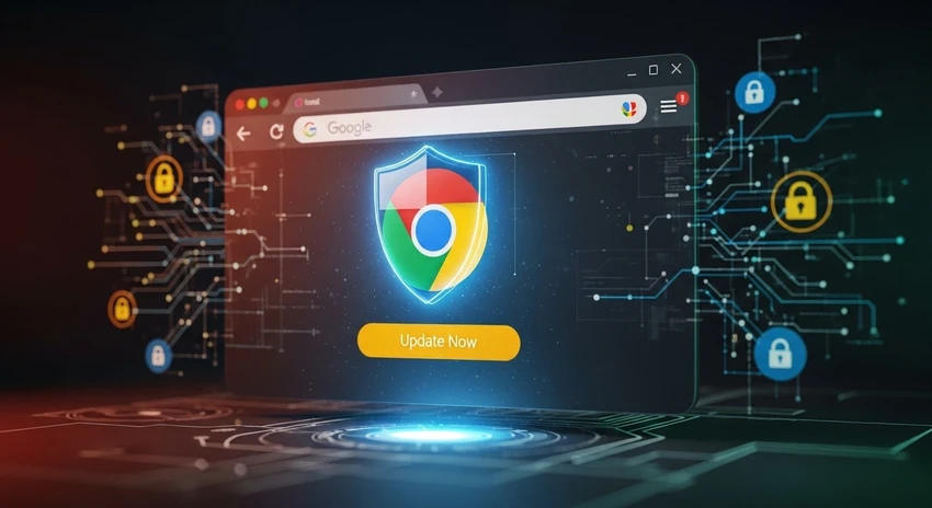 Người dùng cần cập nhật trình duyệt Chrome trước ngày 23-7-2025 để tránh bị tấn công mạng. Ảnh minh họa: AI