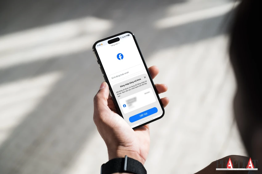 Cách đăng nhập Facebook không cần mật khẩu bằng Passkey (mã khóa). Ảnh: MINH HOÀNG